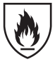 Symbol for Beskyttelse mot varme og ild